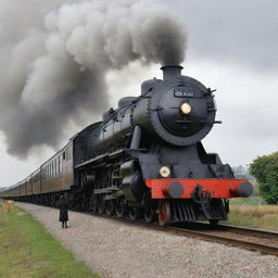 Biggest steam train then compare with human