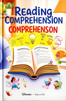 A captivating book cover design that represents the theme of reading comprehension