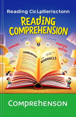 A captivating book cover design that represents the theme of reading comprehension