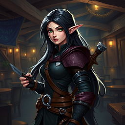 A vibrant and detailed character design for a Dungeons & Dragons character