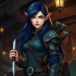 A vibrant and detailed character design for a Dungeons & Dragons character