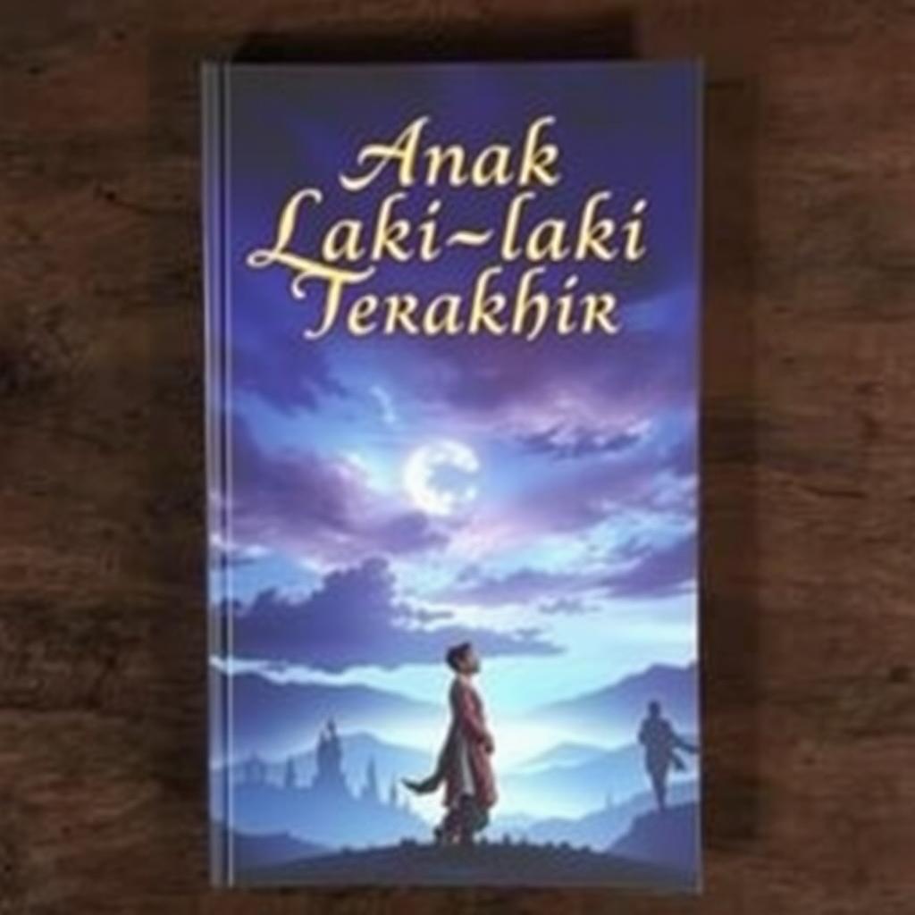 A captivating book cover design for the novel titled "Anak Laki-laki Terakhir" by Adid