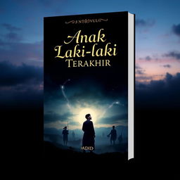 A captivating book cover design for the novel titled "Anak Laki-laki Terakhir" by Adid