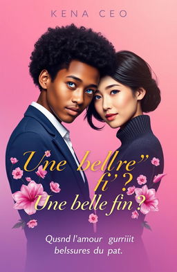 A romantic cover design featuring a gradient background of soft pink and violet, symbolizing love and hope