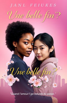 A romantic cover design featuring a gradient background of soft pink and violet, symbolizing love and hope