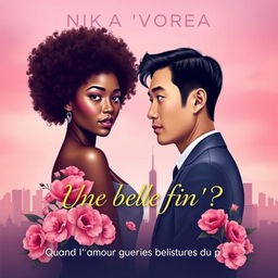 A romantic cover design featuring a gradient background of soft pink and violet, symbolizing love and hope