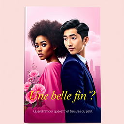 A romantic cover design featuring a gradient background of soft pink and violet, symbolizing love and hope