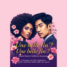 A romantic cover design featuring a gradient background of soft pink and violet, symbolizing love and hope