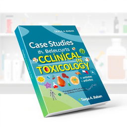 A visually engaging cover for the medical textbook 'Case Studies in Clinical Toxicology' by Tavga A
