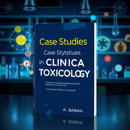 A visually engaging cover for the medical textbook 'Case Studies in Clinical Toxicology' by Tavga A