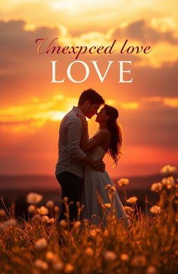 A captivating book cover that beautifully illustrates the theme of unexpected love