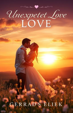 A captivating book cover that beautifully illustrates the theme of unexpected love