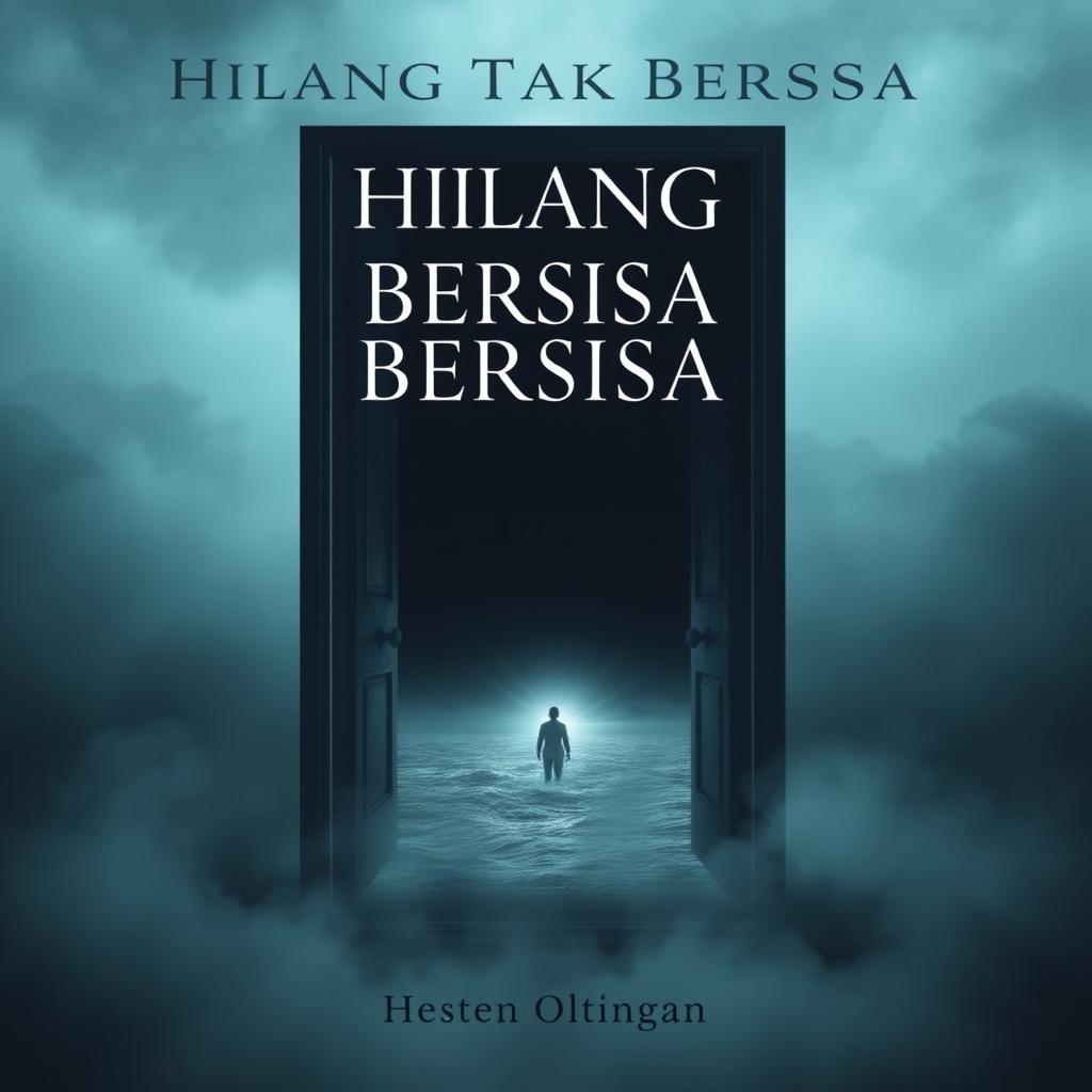 A book cover design for an anthology of poems titled "Hilang Tak Bersisa"