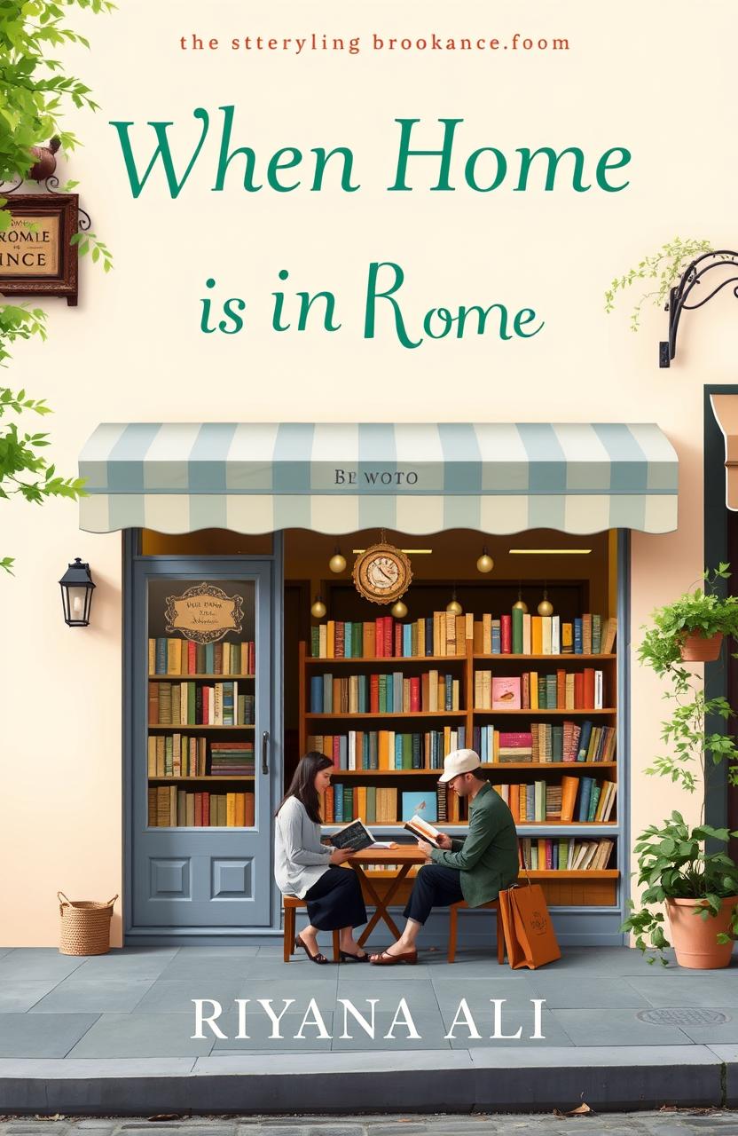 A book cover for the story book 'When Home is in Rome' by Riyana Ali