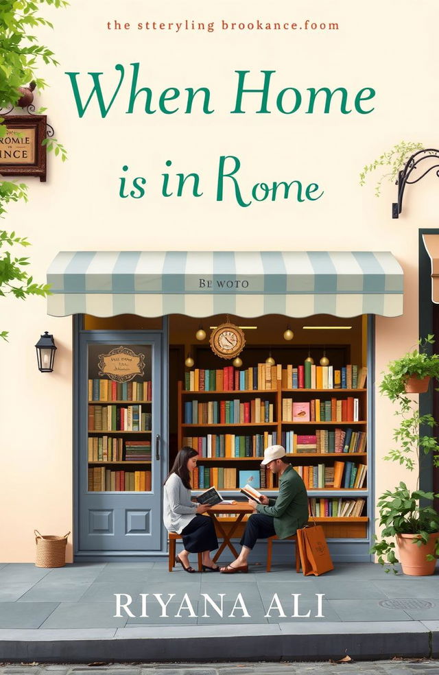 A book cover for the story book 'When Home is in Rome' by Riyana Ali