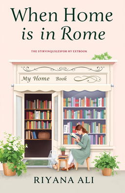 A book cover for the story book 'When Home is in Rome' by Riyana Ali