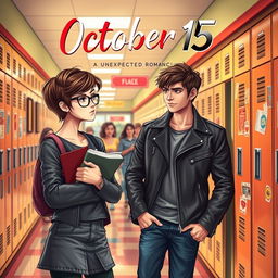 An enchanting book cover design for a novel titled 'October 15'