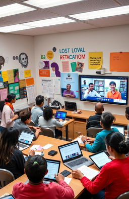 A visually engaging representation of multimodal discourse showcasing diverse communication methods