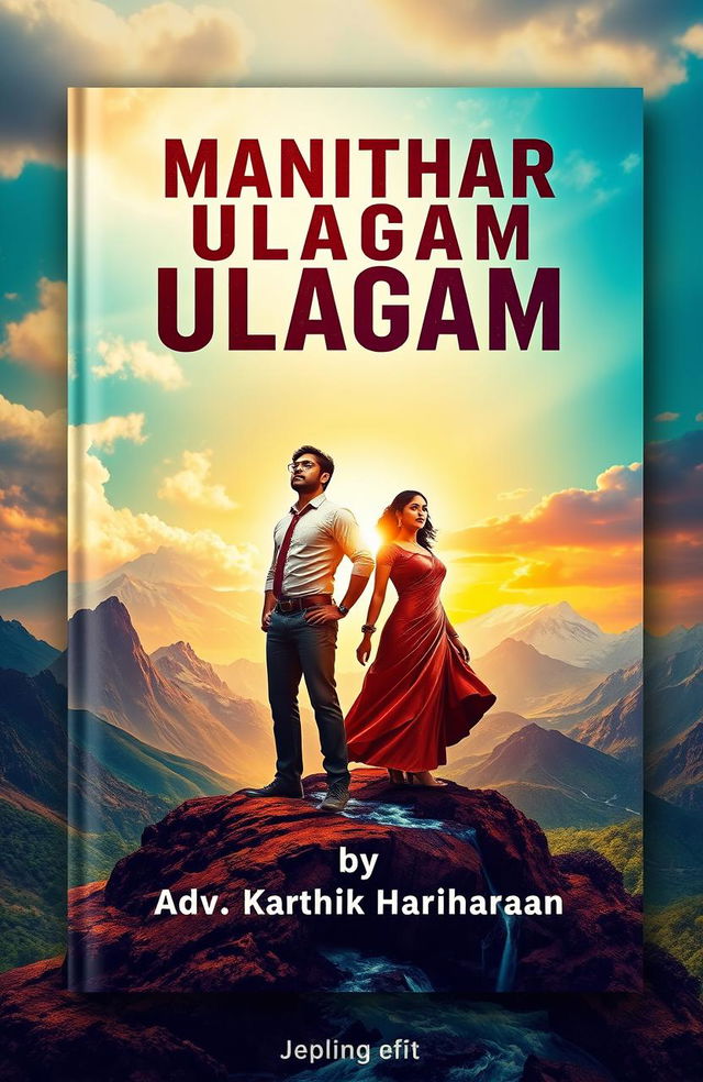 A captivating book cover design for 'Manithar Ulagam' by Adv