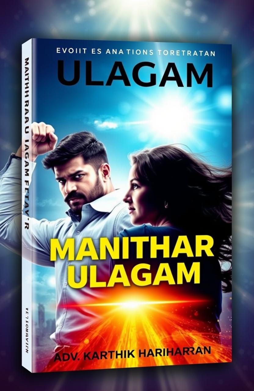 Cover design for the motivational book titled 'Manithar Ulagam' by Adv