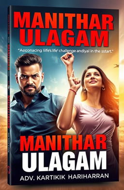 Cover design for the motivational book titled 'Manithar Ulagam' by Adv