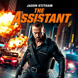 An action-packed movie poster featuring Jason Statham as a tough and skilled assistant in a thrilling urban setting