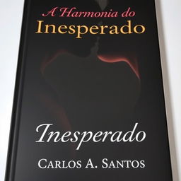 A captivating book cover for a romance novel featuring a man and a woman almost kissing, their faces just inches apart, creating a sense of intimacy