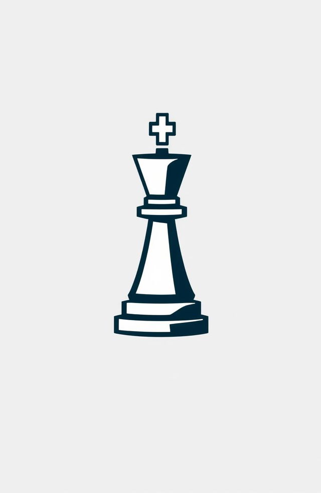 A stylized logo of a chess rook, featuring a modern design with sharp lines and bold geometric shapes