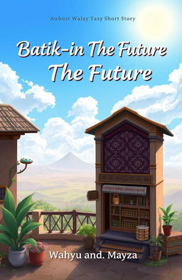 A book cover design for a short story titled "Batik-in The Future" by Wahyu and Mayza