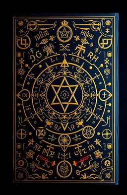 A captivating book cover featuring a multitude of cryptic symbols of various shapes and designs, interwoven and layered to create an intricate, mysterious pattern