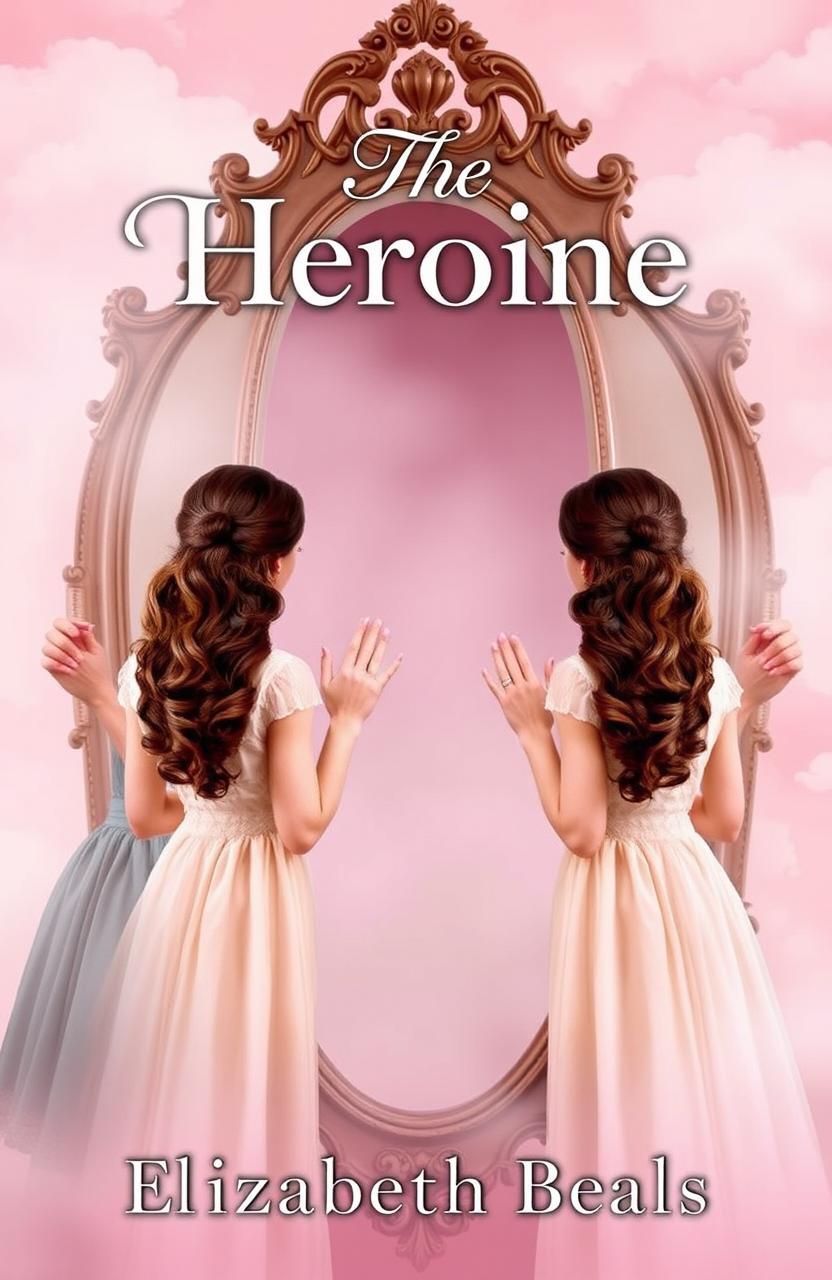 A captivating book cover titled 'The Heroine'