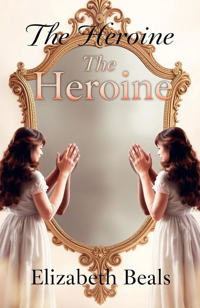 A captivating book cover titled 'The Heroine'