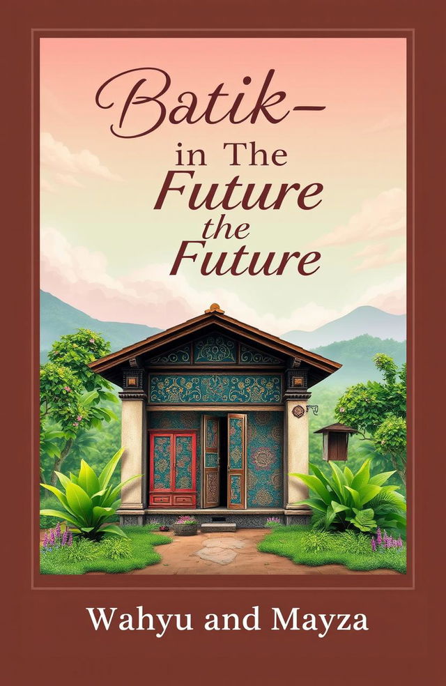 A vibrant and artistic poster cover titled 'Batik-in The Future'