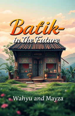 A vibrant and artistic poster cover titled 'Batik-in The Future'