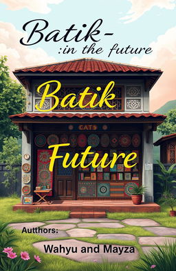 A vibrant and artistic poster cover titled 'Batik-in The Future'