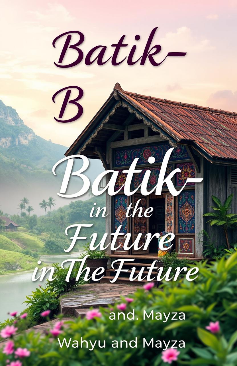 A vibrant and artistic poster cover titled 'Batik-in The Future'