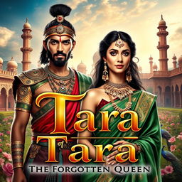 An attractive and impressive book cover titled 'Tara - The Forgotten Queen'