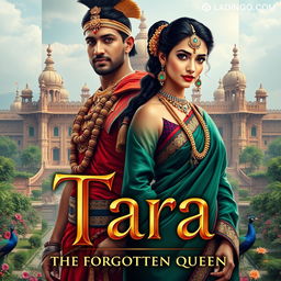 An attractive and impressive book cover titled 'Tara - The Forgotten Queen'