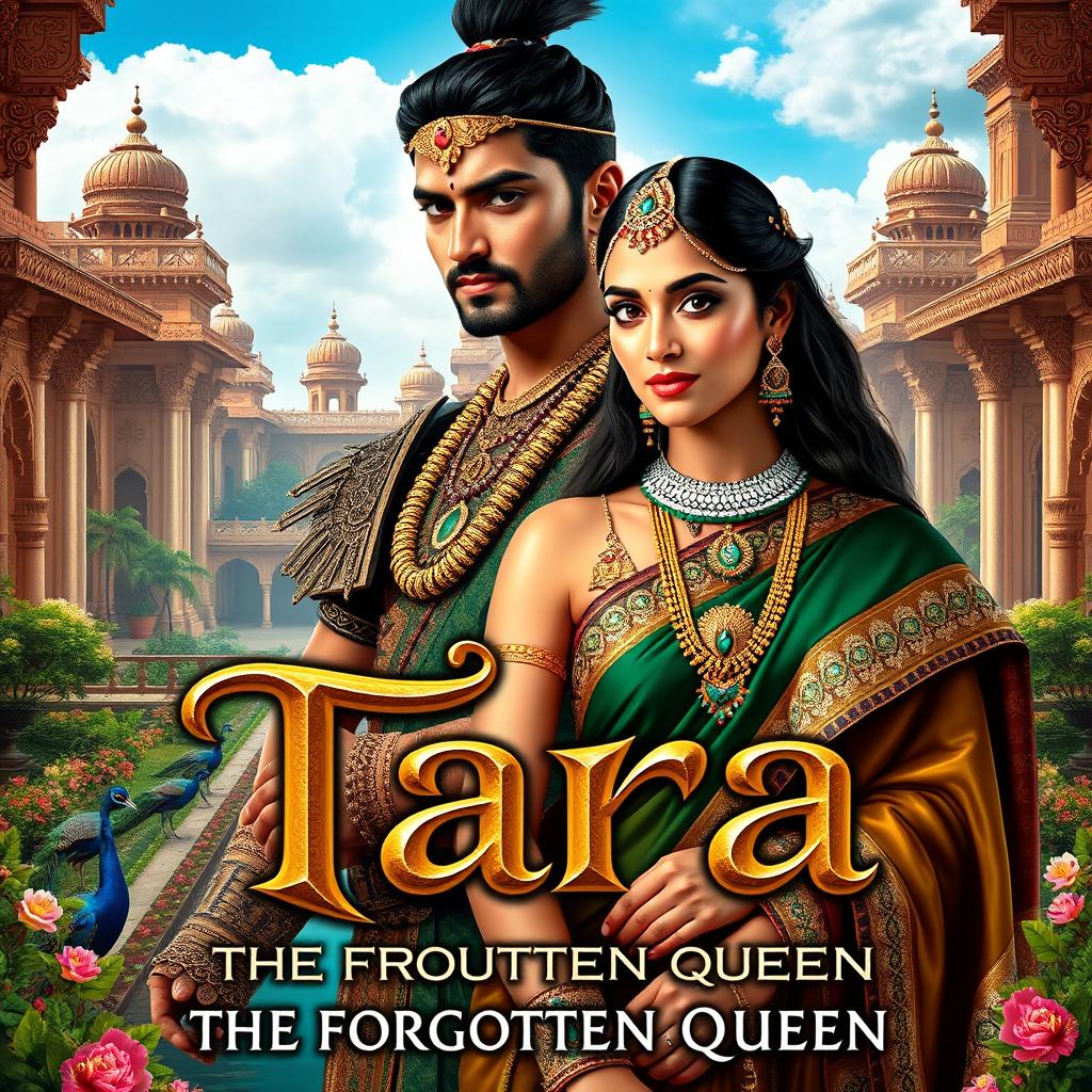 An attractive and impressive book cover titled 'Tara - The Forgotten Queen'