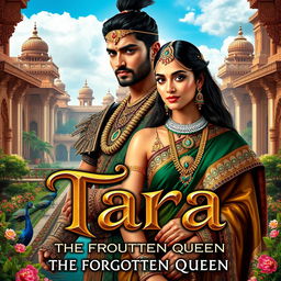 An attractive and impressive book cover titled 'Tara - The Forgotten Queen'