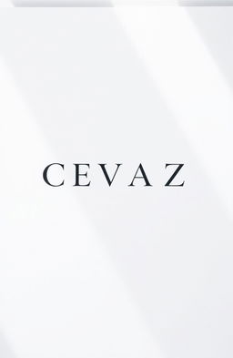 The word "CEVAZ" elegantly centered in the middle of a clean, white sheet of paper
