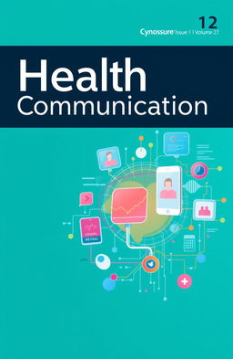 A professional cover page design for a journal titled 'Health Communication'