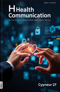 A professional cover page for a journal titled 'Health Communication', featuring the title prominently at the top