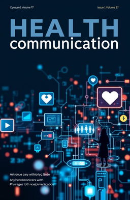 A professionally designed cover page for a publication titled 'Health Communication'