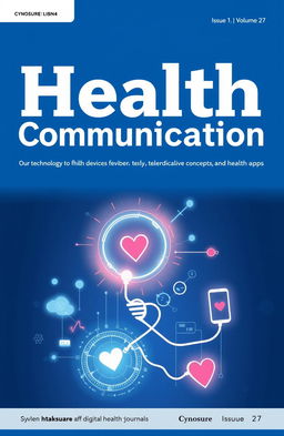 Cover page for a journal titled 'Health Communication', featuring the word 'Cynosure', with the subtitle 'Issue 1, Volume 27'