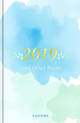 A beautifully designed cover for a poetry book titled '2019 and Other Poems'