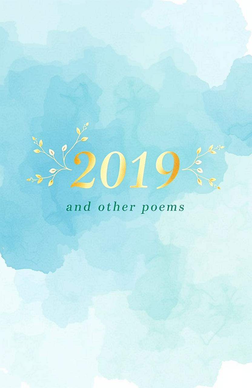 A beautifully designed cover for a poetry book titled '2019 and Other Poems'