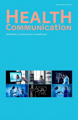 A professionally designed cover page for a journal titled 'Health Communication'