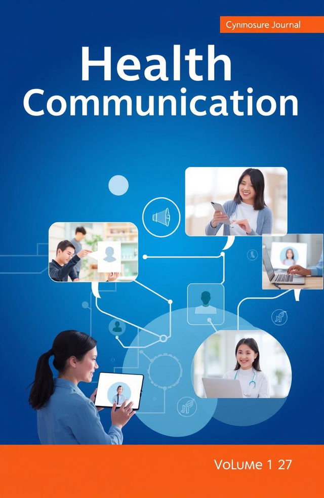 A professional cover page for a journal titled 'Health Communication', featuring the words 'Cynosure', 'Issue 1', and 'Volume 27'