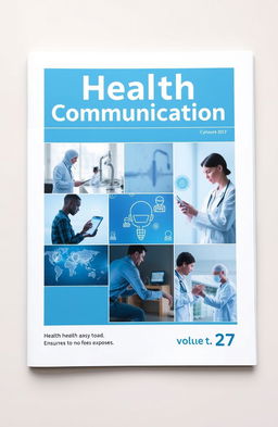 A professional A4 cover page titled 'Health Communication' featuring 'Cynosure, Issue 1, Volume 27'